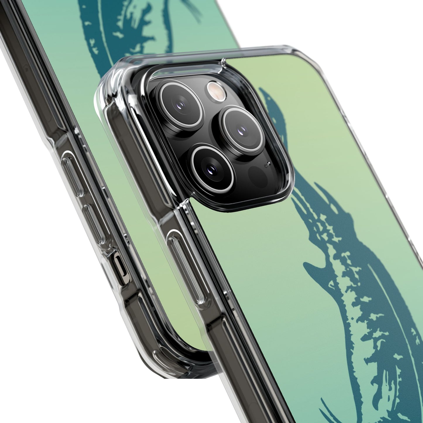 Teal Marlin Ombré Magnetic Clear Impact Cases