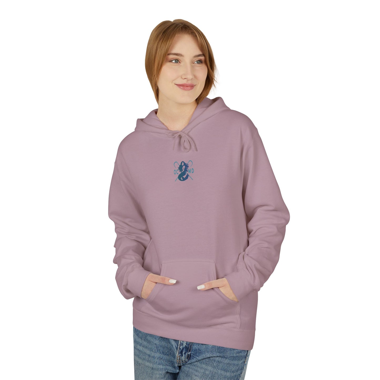 Double Header Unisex Midweight Softstyle Fleece Hoodie