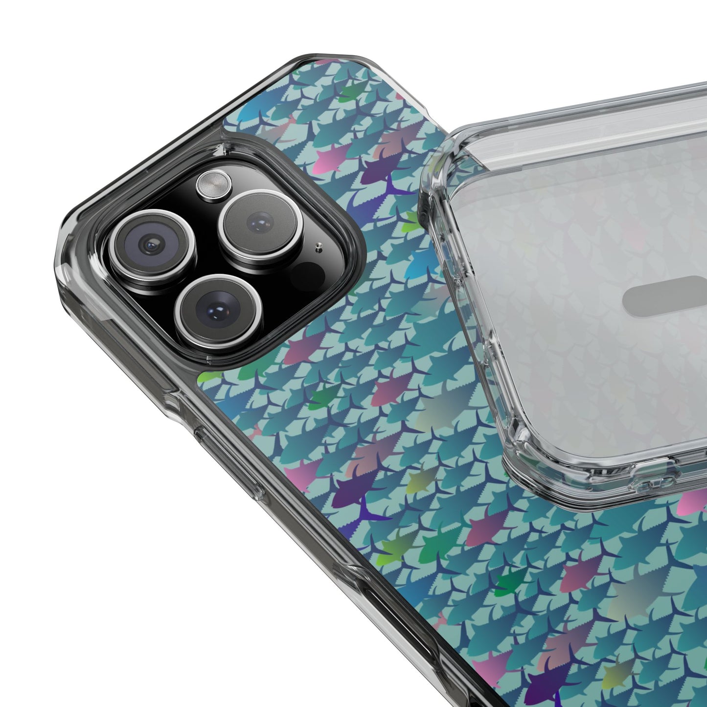Technicolor Tuna Magnetic Clear Impact Cases