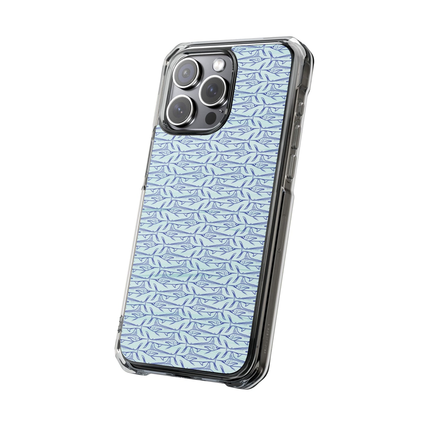 Marlin Sketch blue Magnetic Clear Impact Cases