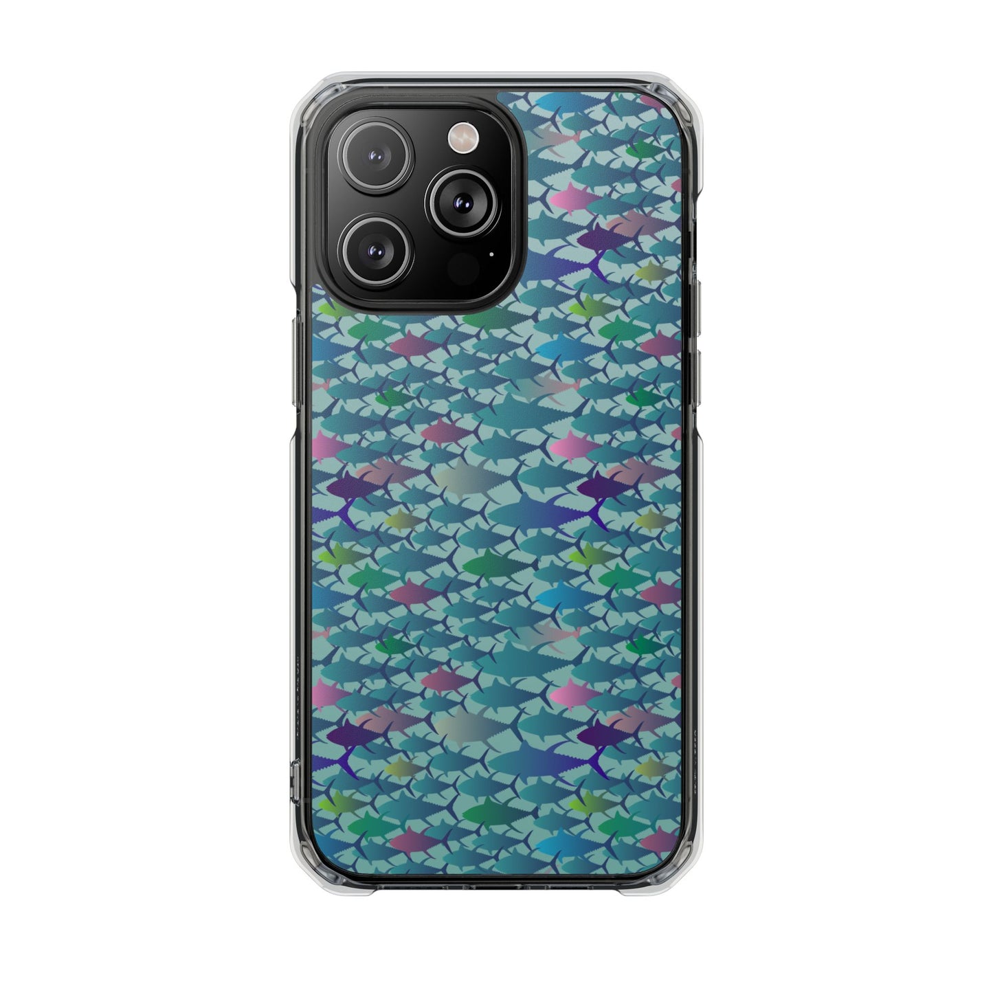 Technicolor Tuna Magnetic Clear Impact Cases
