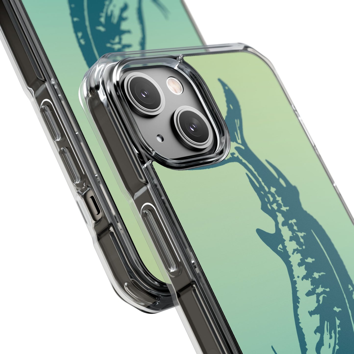 Teal Marlin Ombré Magnetic Clear Impact Cases