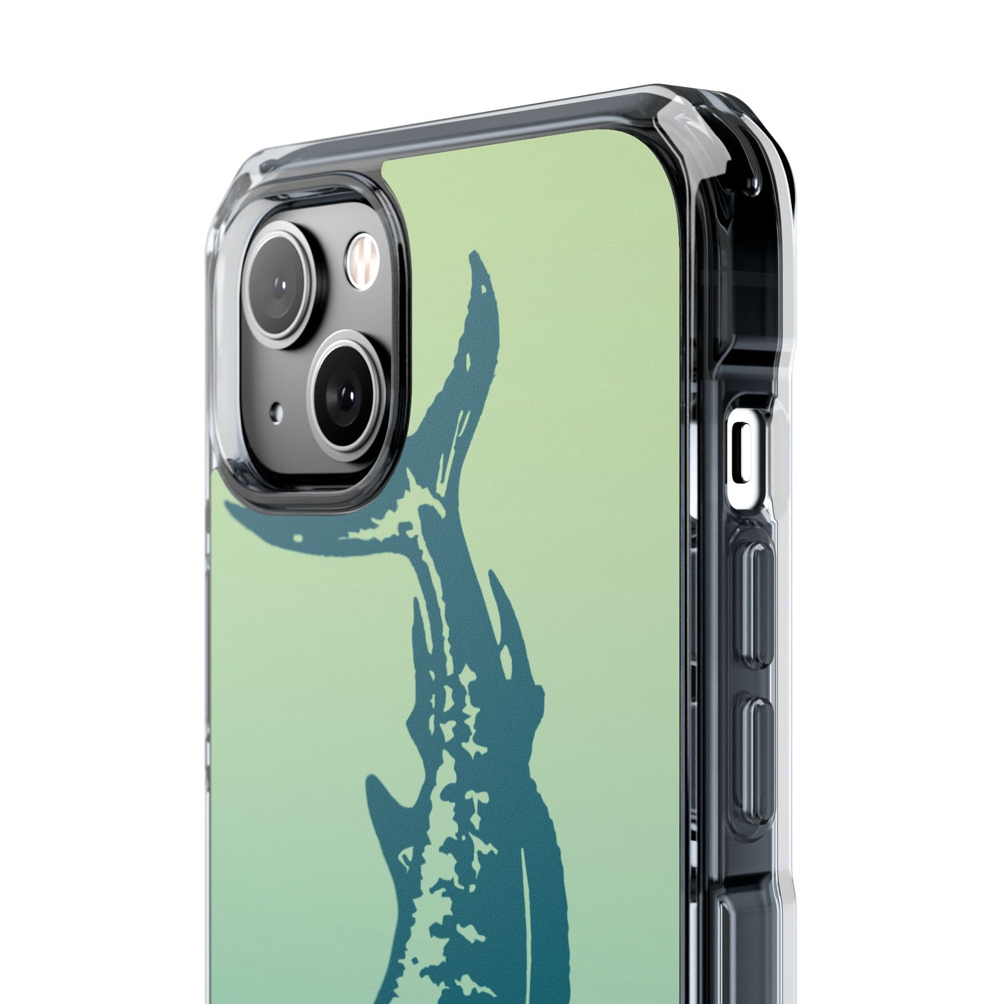 Teal Marlin Ombré Magnetic Clear Impact Cases