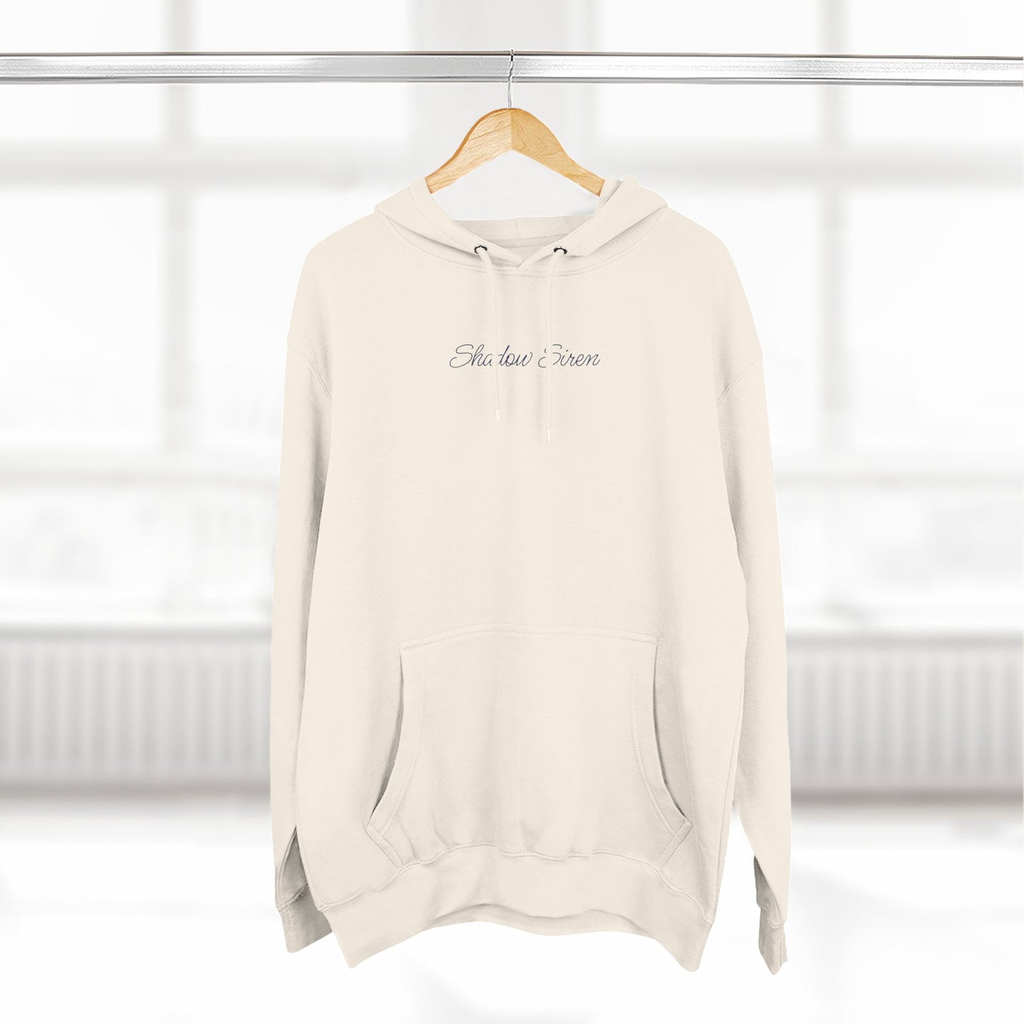 Lines In Billfish line art fleece hoodie