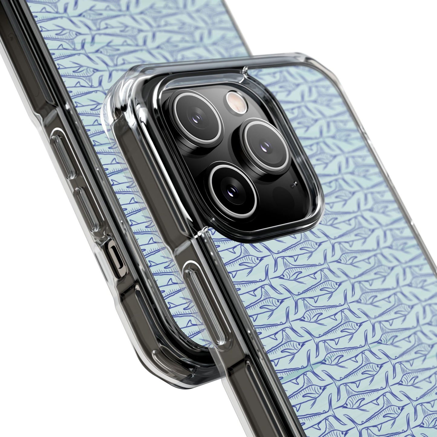 Marlin Sketch blue Magnetic Clear Impact Cases