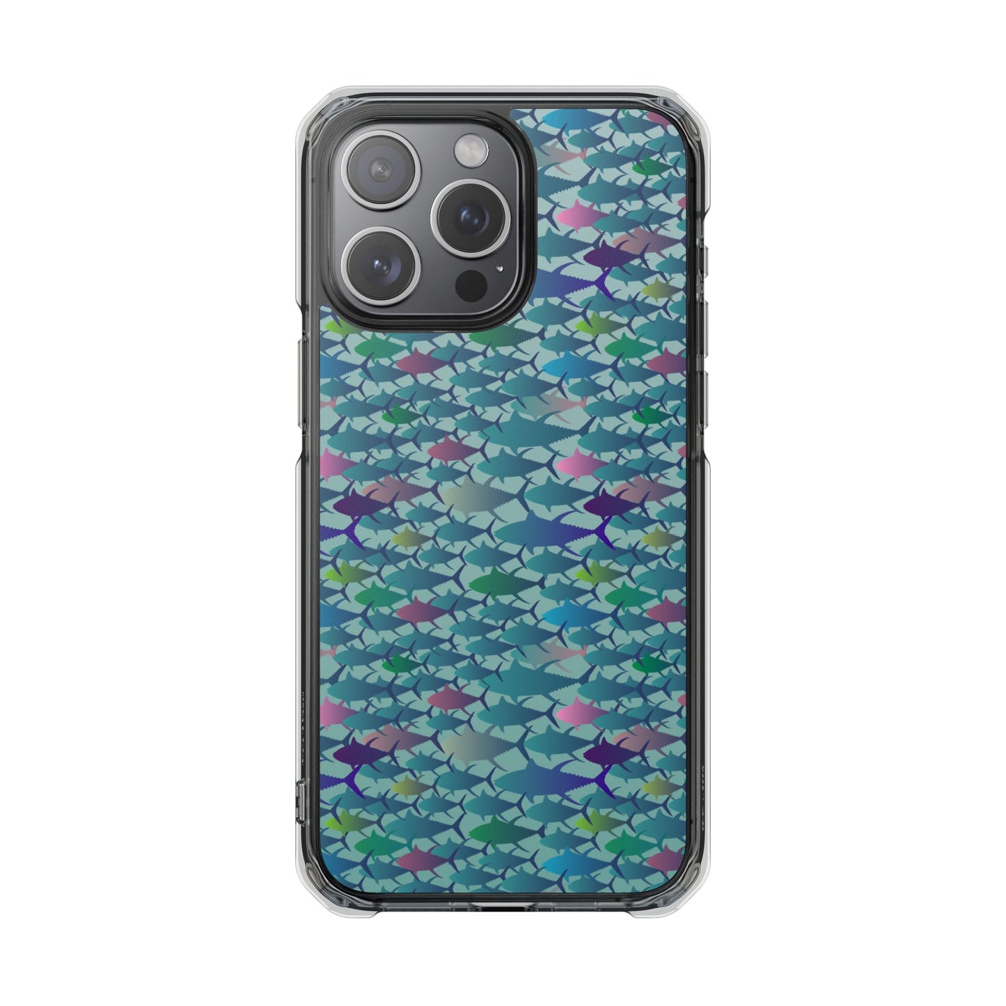 Technicolor Tuna Magnetic Clear Impact Cases