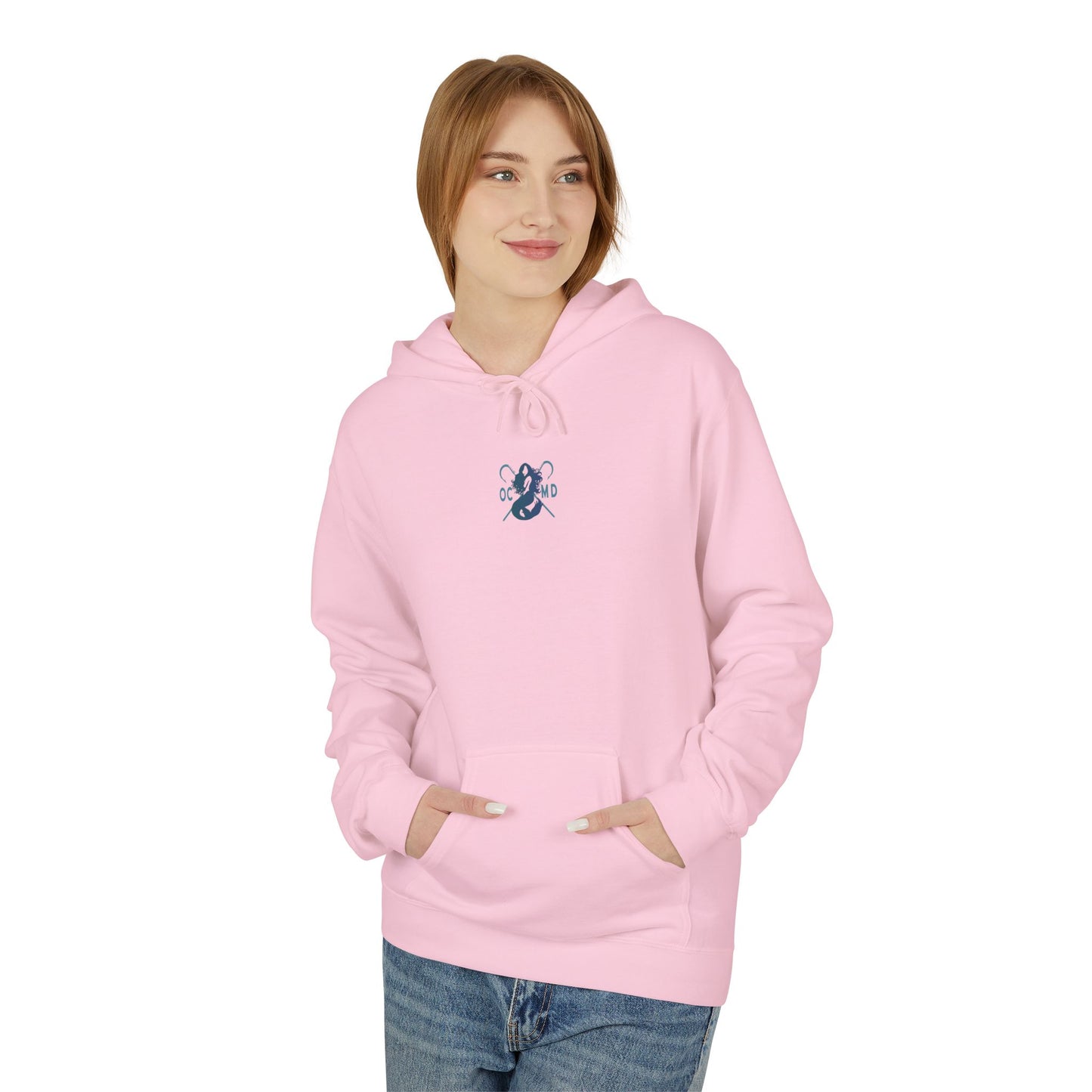 Double Header Unisex Midweight Softstyle Fleece Hoodie