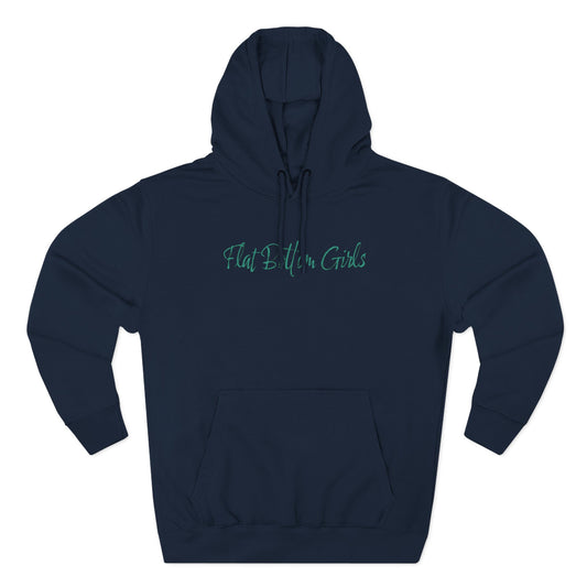 Flat Bottom Girls Green Fade Three-Panel Fleece Hoodie