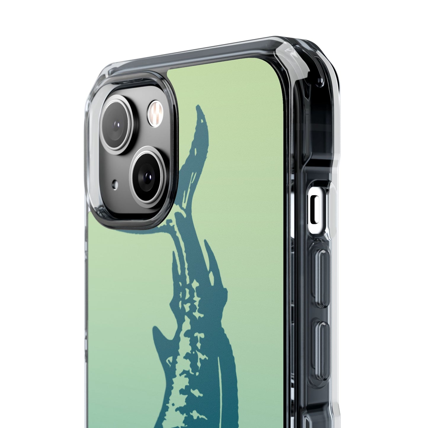 Teal Marlin Ombré Magnetic Clear Impact Cases
