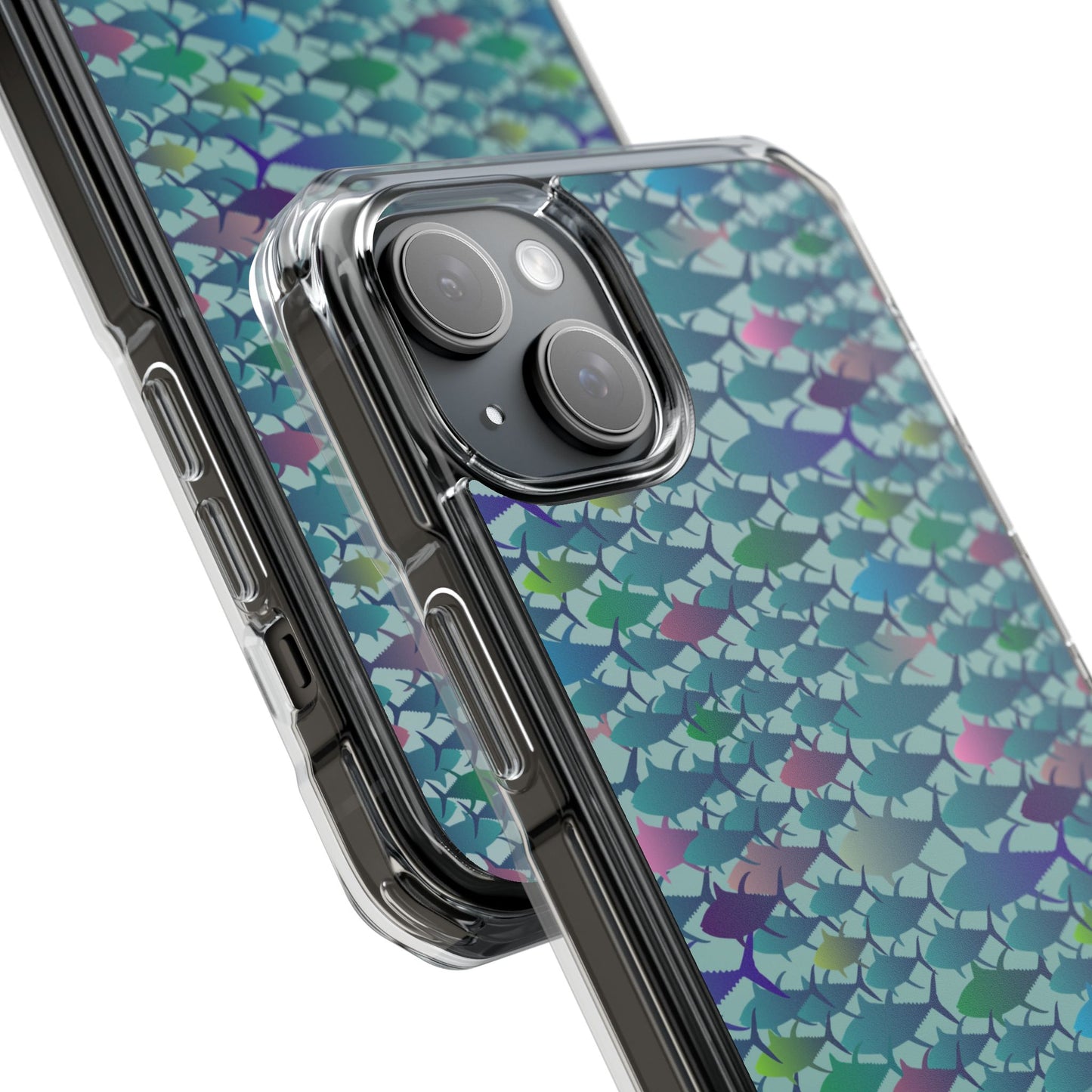 Technicolor Tuna Magnetic Clear Impact Cases