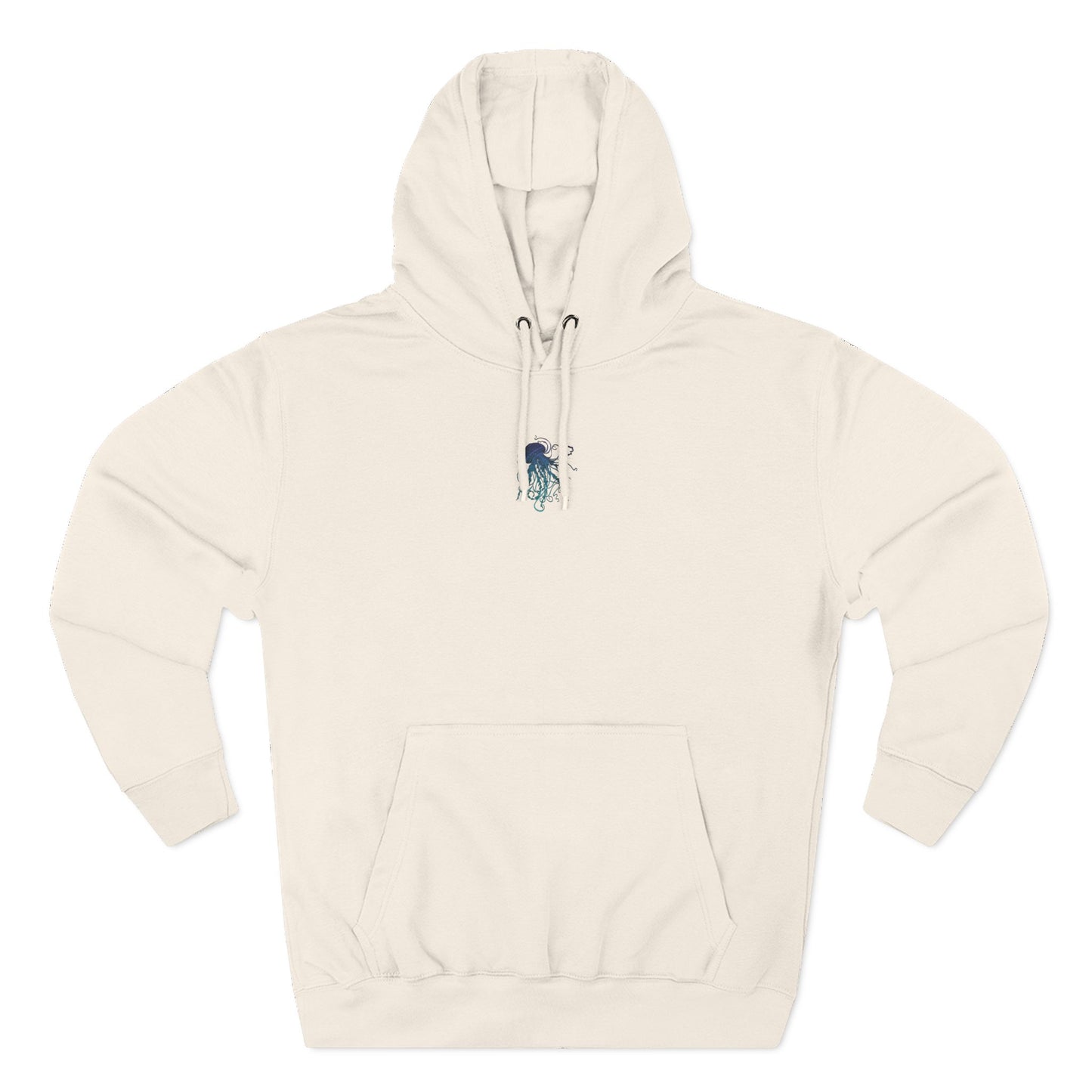 Changing tides Jellyfish Fleece Hoodie - Cozy, Unique Sea Creature Design