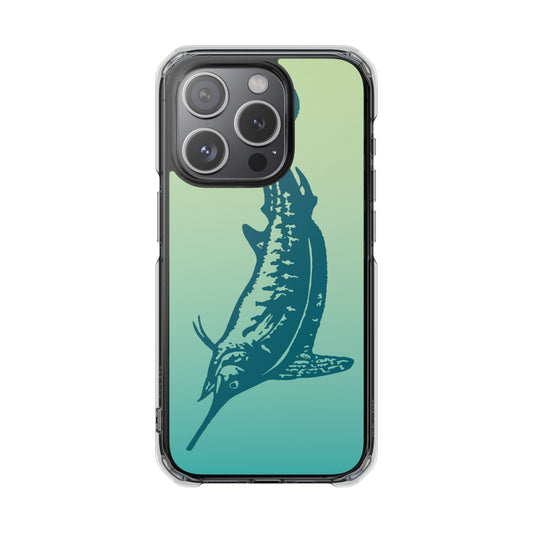 Teal Marlin Ombré Magnetic Clear Impact Cases