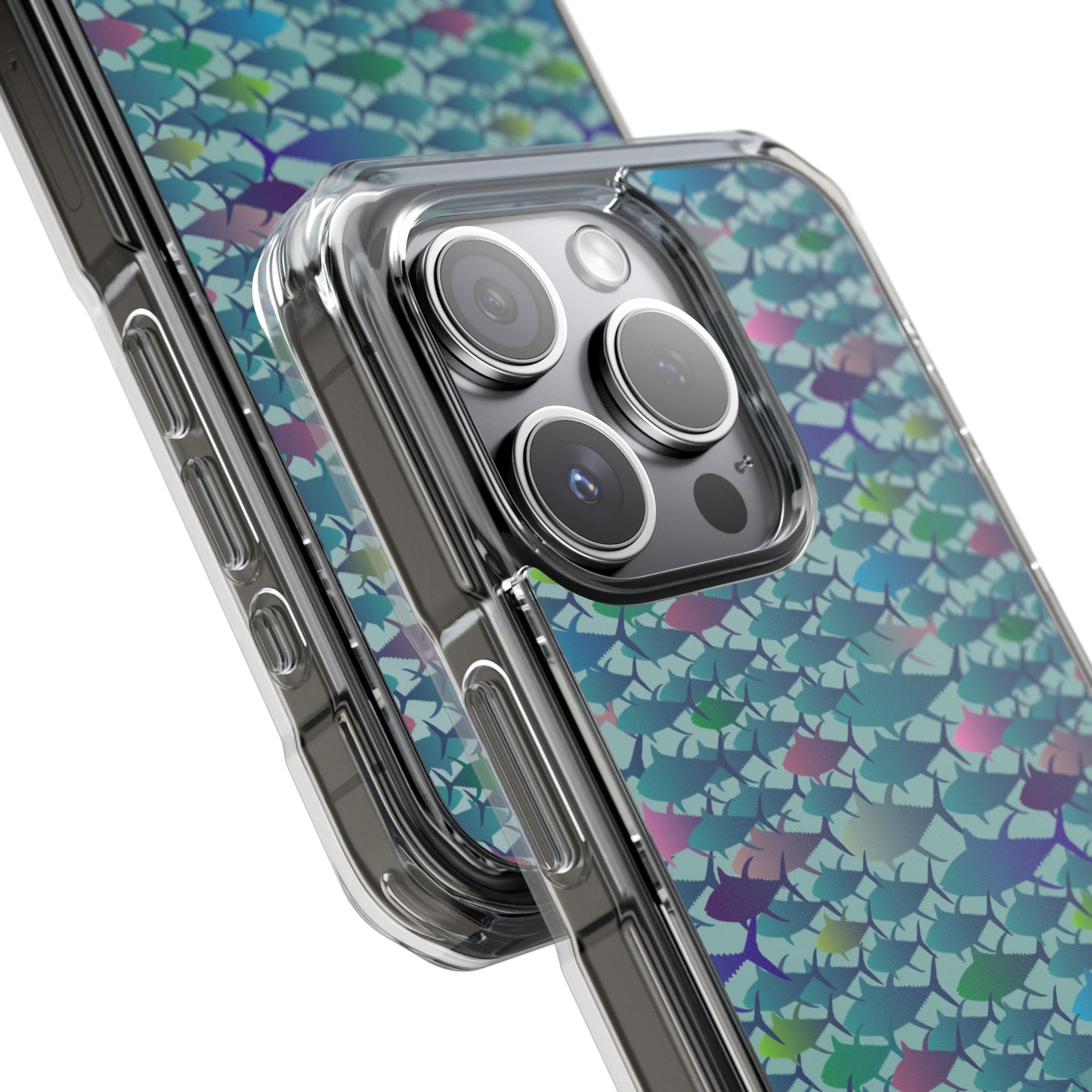 Technicolor Tuna Magnetic Clear Impact Cases
