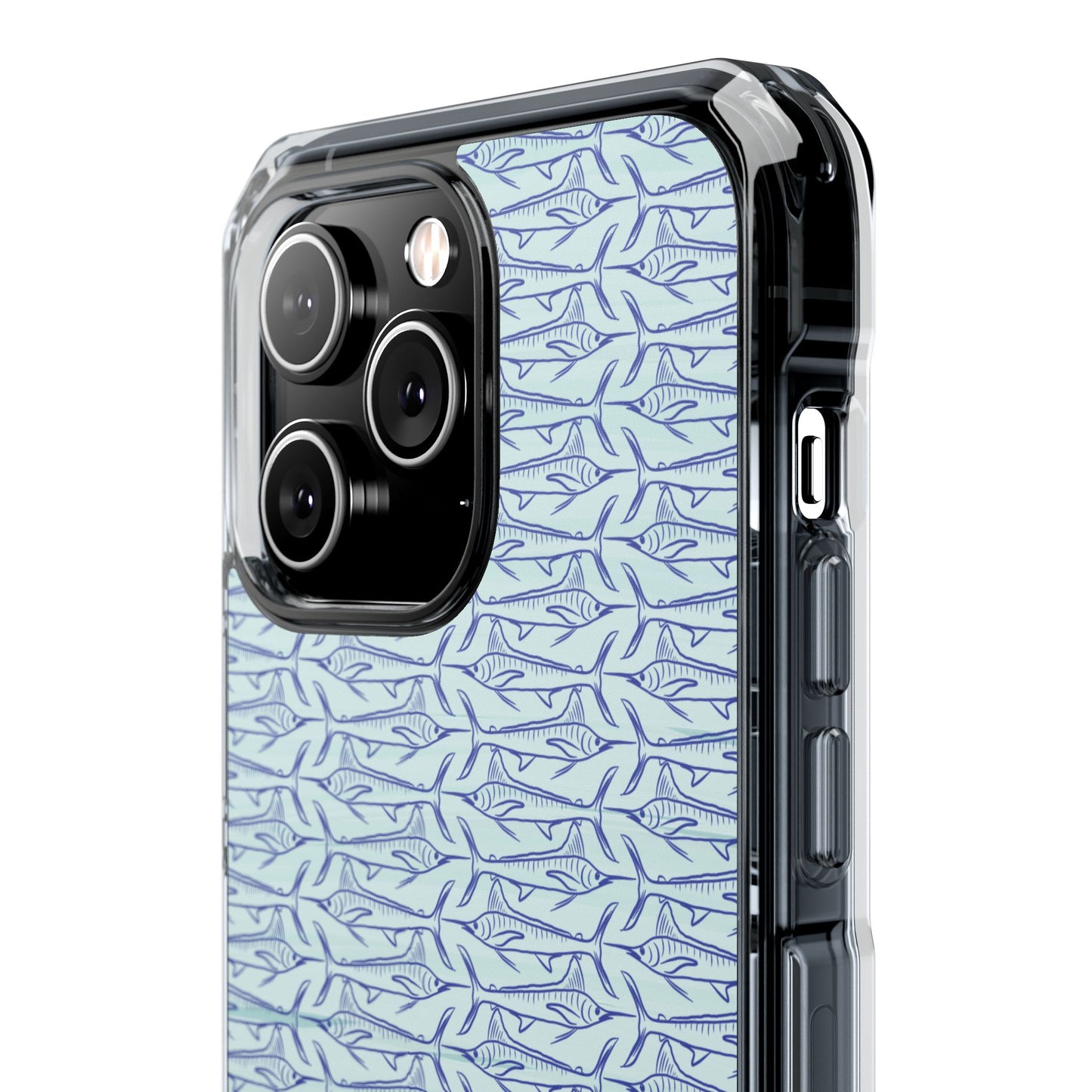 Marlin Sketch blue Magnetic Clear Impact Cases