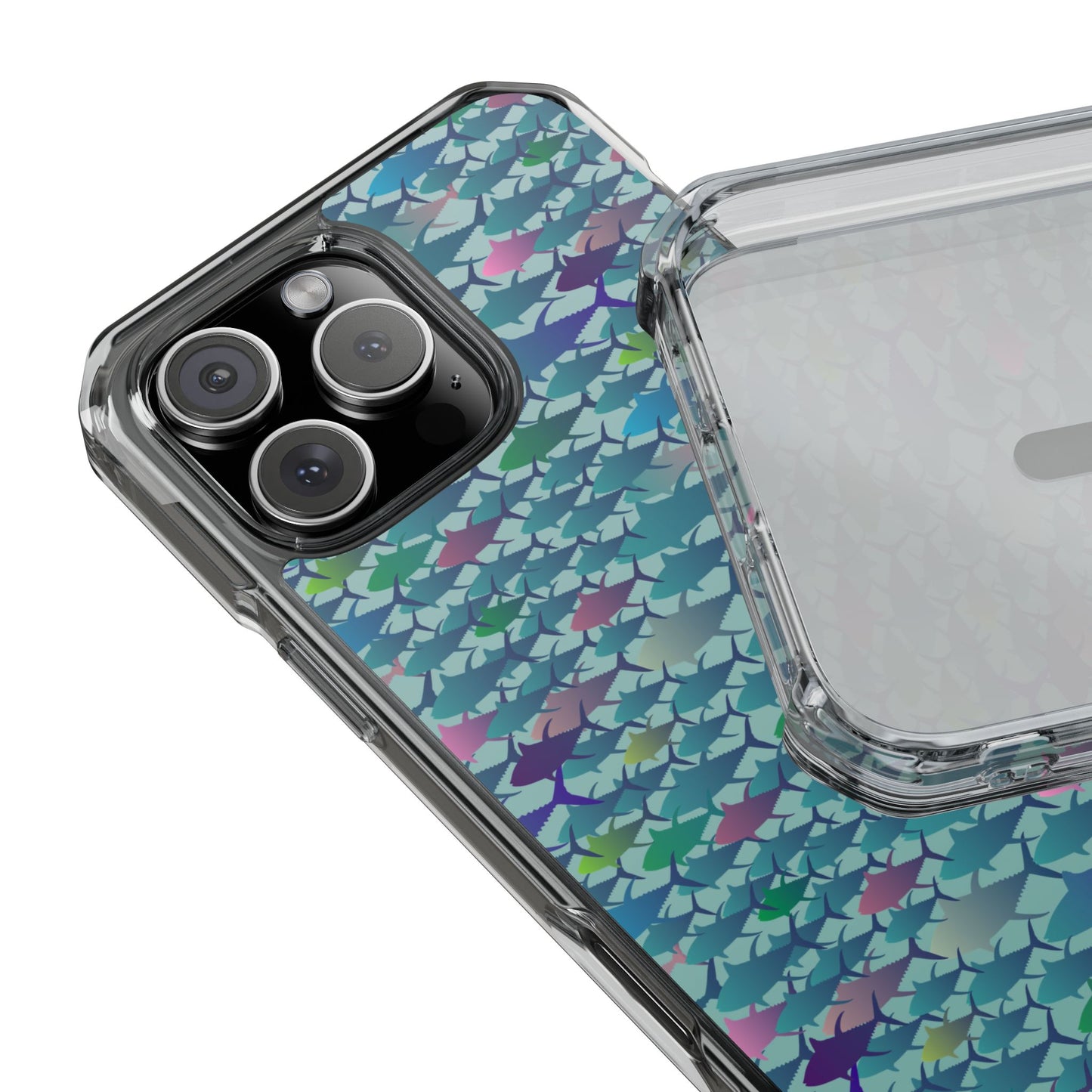 Technicolor Tuna Magnetic Clear Impact Cases
