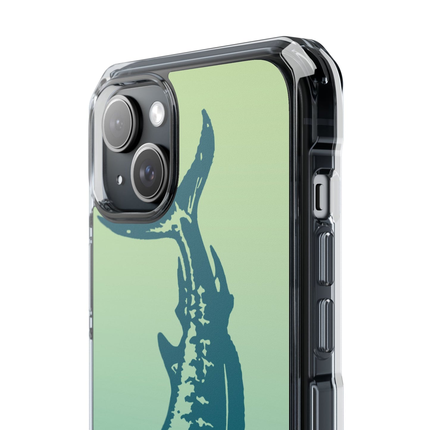 Teal Marlin Ombré Magnetic Clear Impact Cases