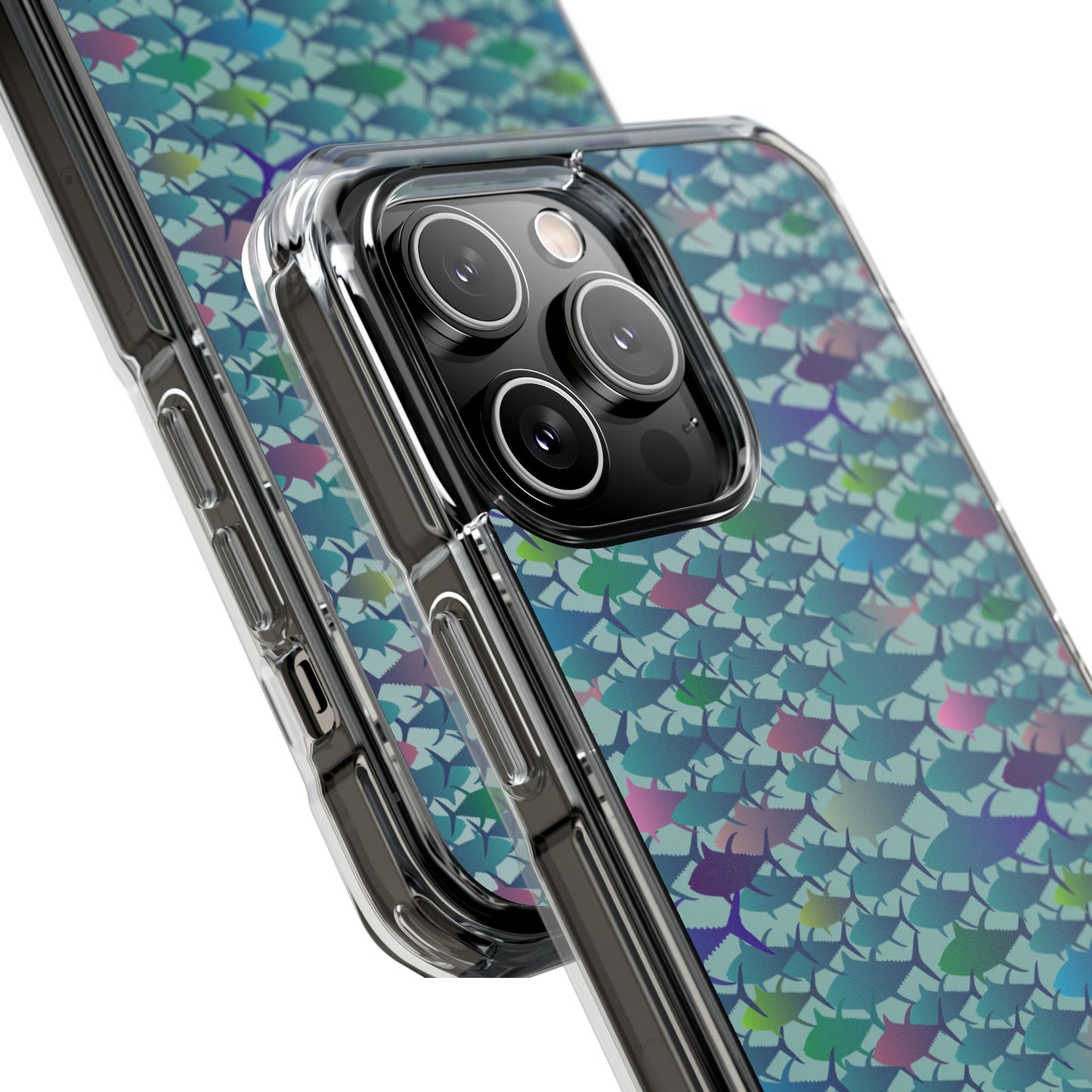 Technicolor Tuna Magnetic Clear Impact Cases