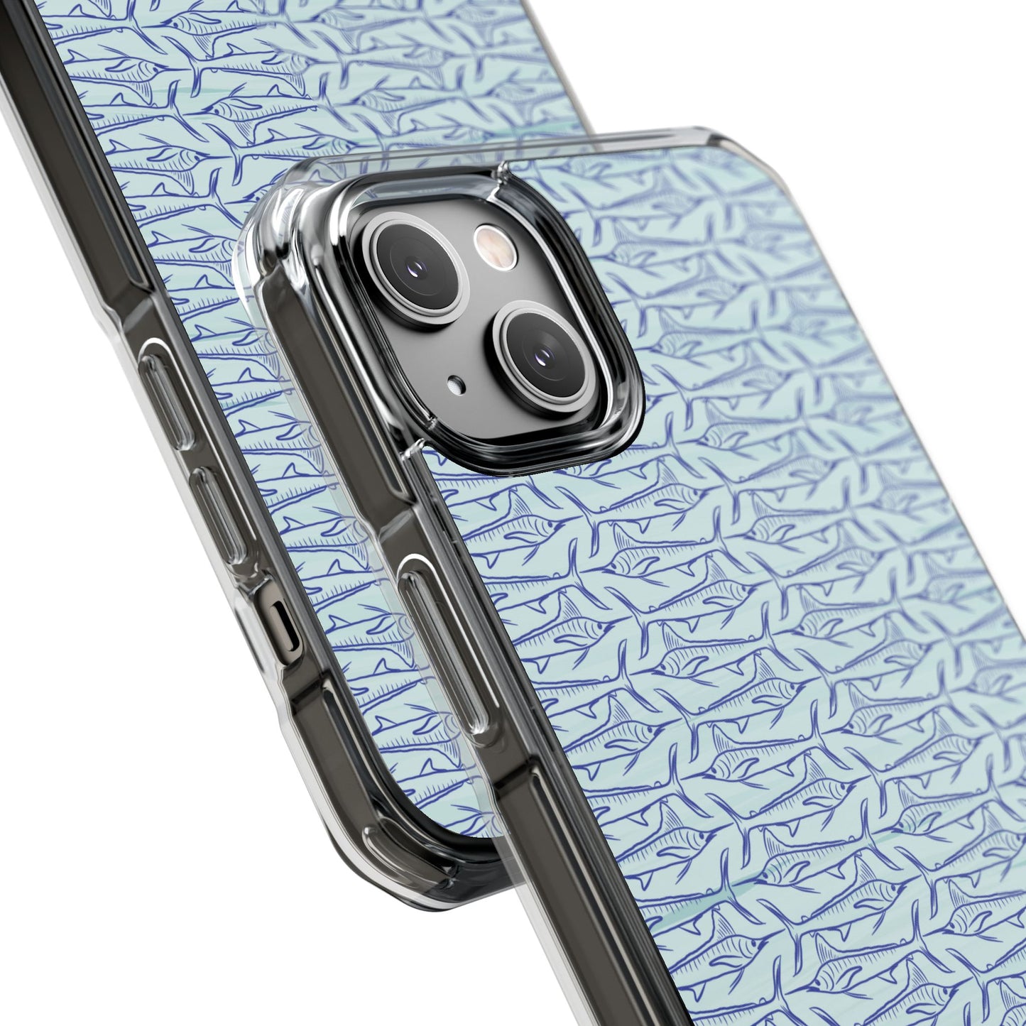 Marlin Sketch blue Magnetic Clear Impact Cases