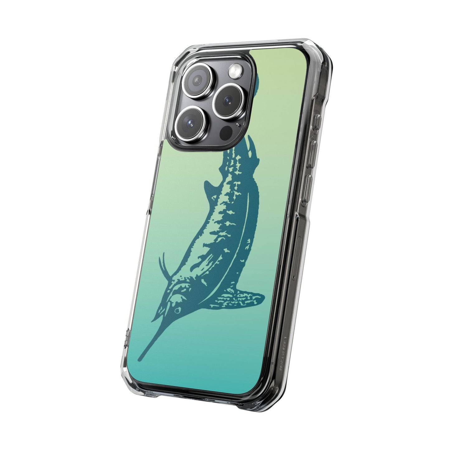 Teal Marlin Ombré Magnetic Clear Impact Cases