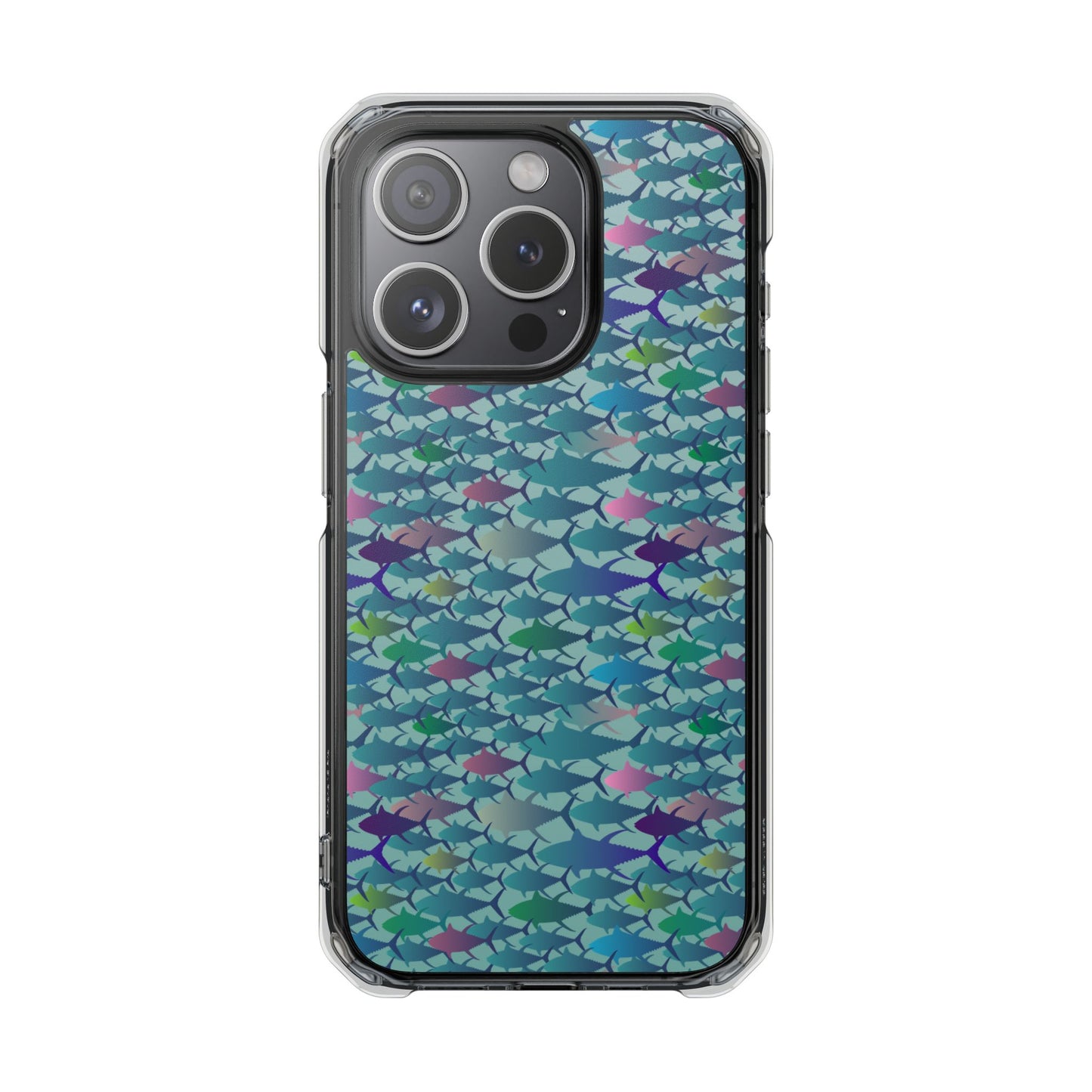 Technicolor Tuna Magnetic Clear Impact Cases