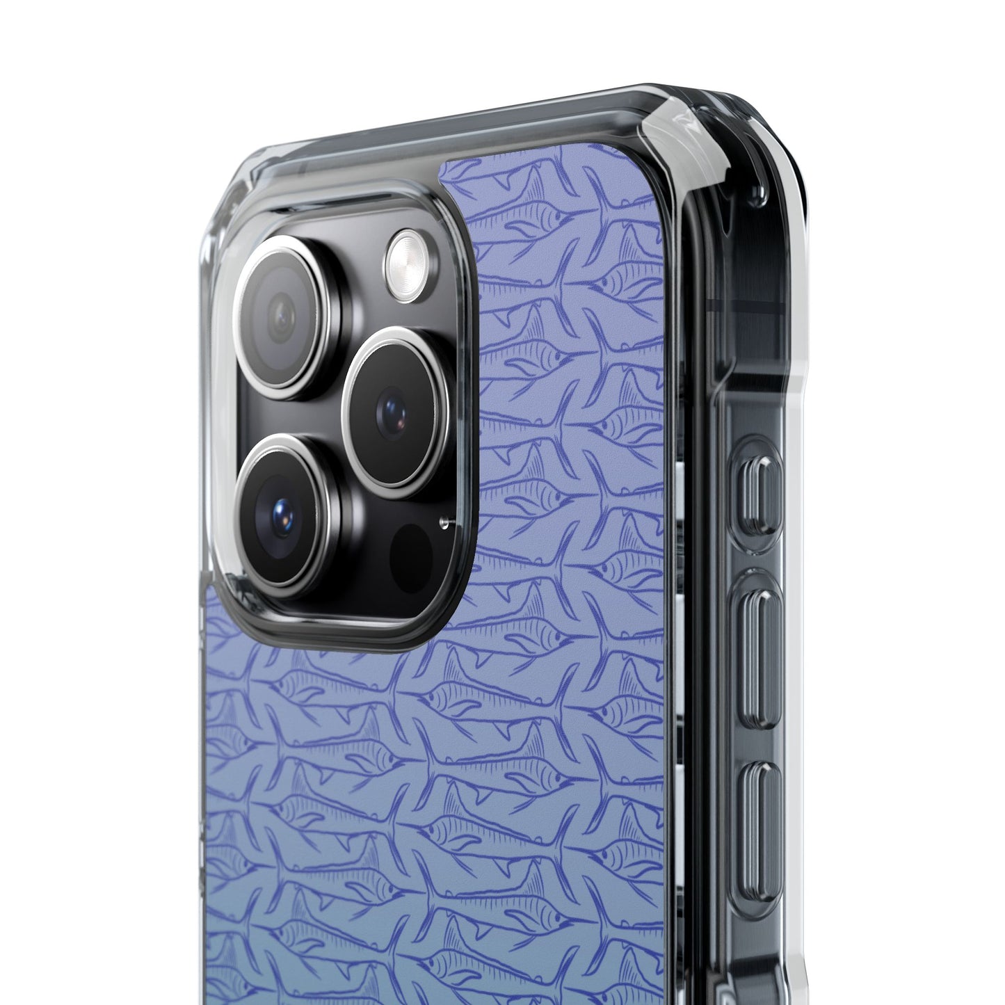 Marlin sketch ombré Magnetic Clear Impact Cases