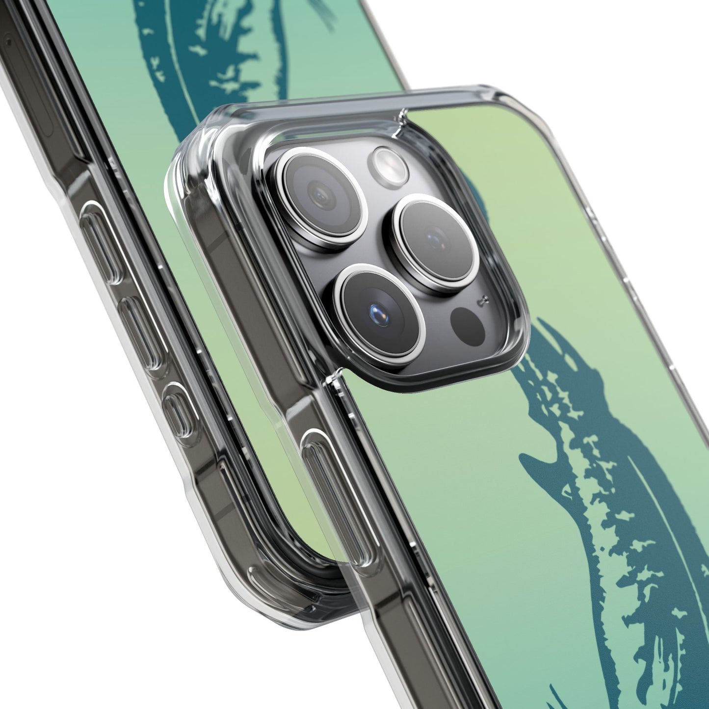 Teal Marlin Ombré Magnetic Clear Impact Cases