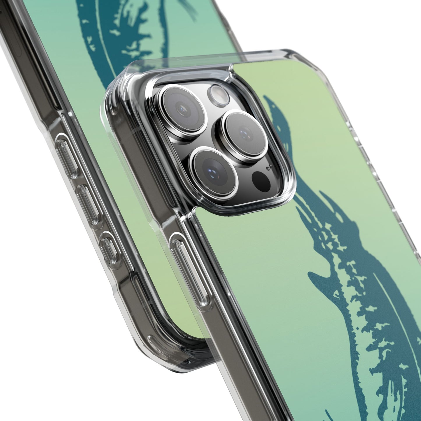 Teal Marlin Ombré Magnetic Clear Impact Cases