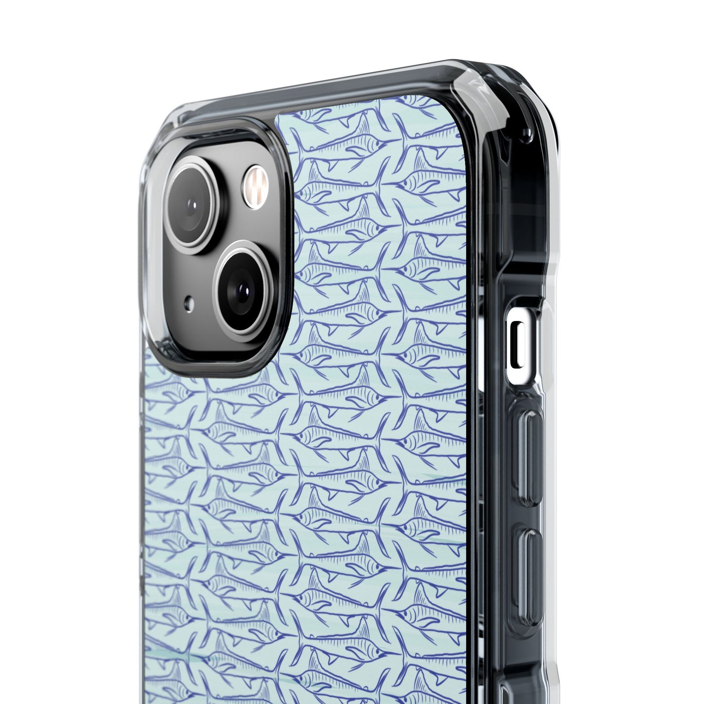 Marlin Sketch blue Magnetic Clear Impact Cases