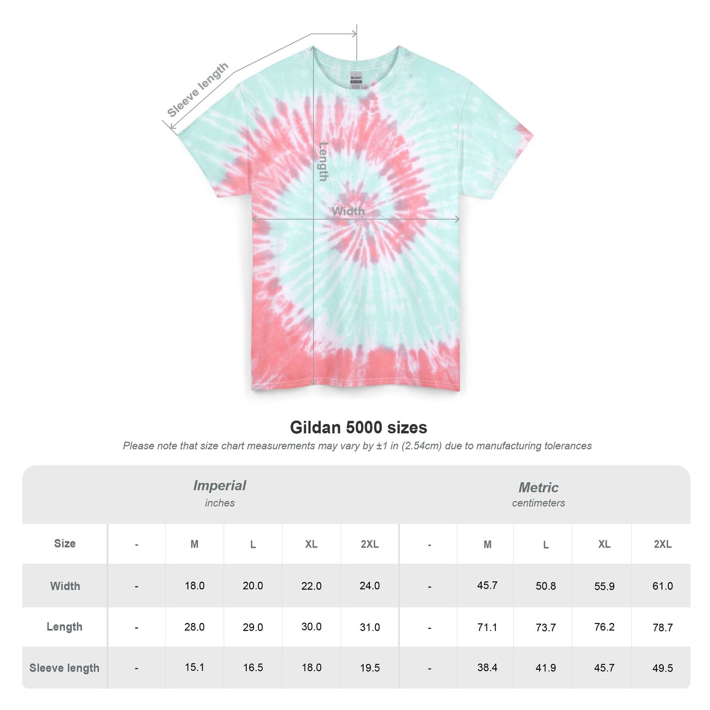 Minimalist Mermaid Tee — "Coast Mind" Light Blue Tiedye Cotton Shirt