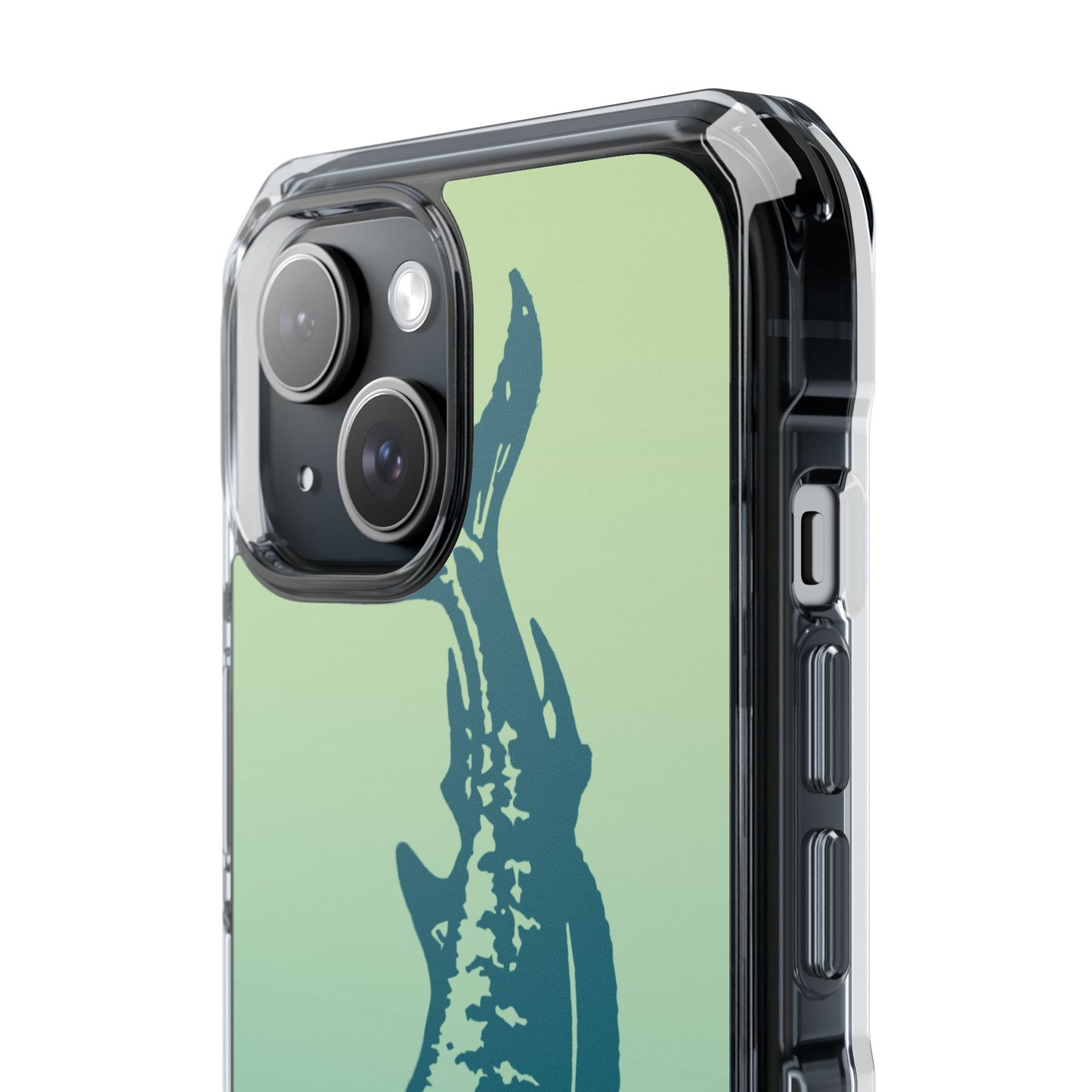 Teal Marlin Ombré Magnetic Clear Impact Cases