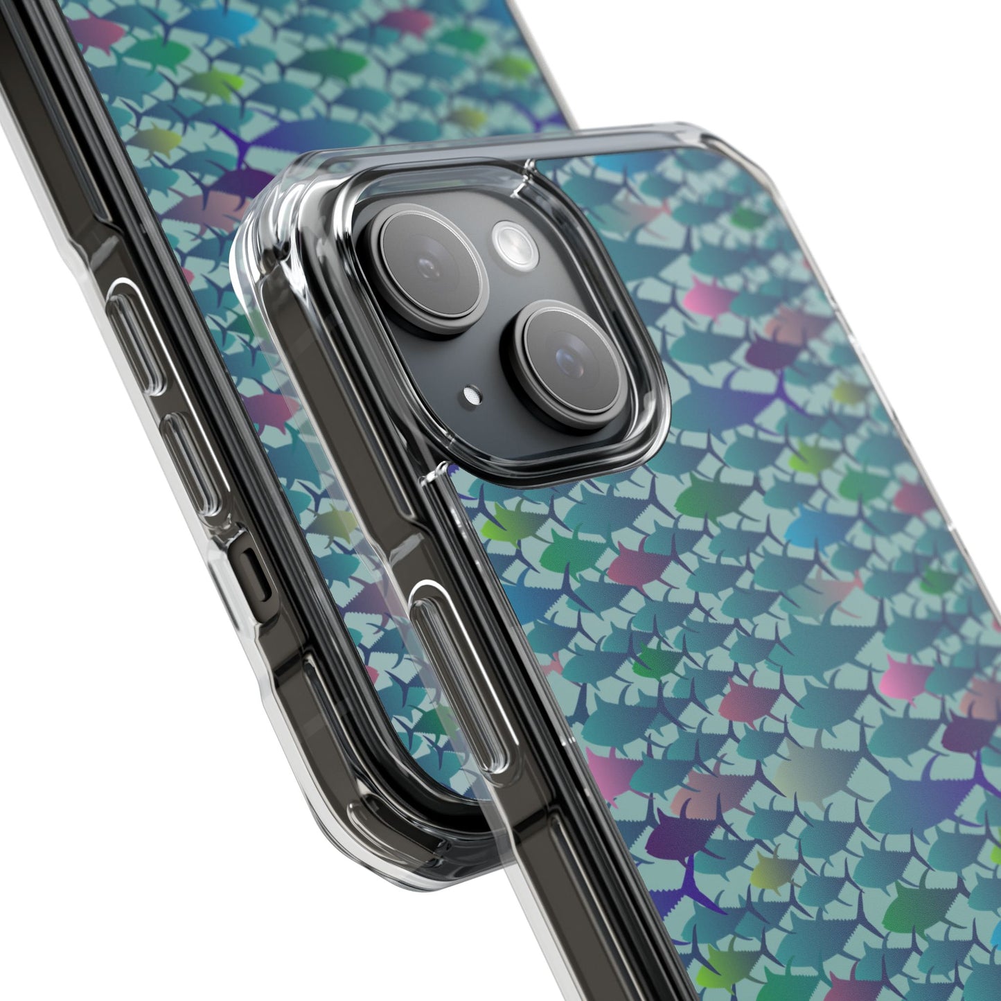 Technicolor Tuna Magnetic Clear Impact Cases