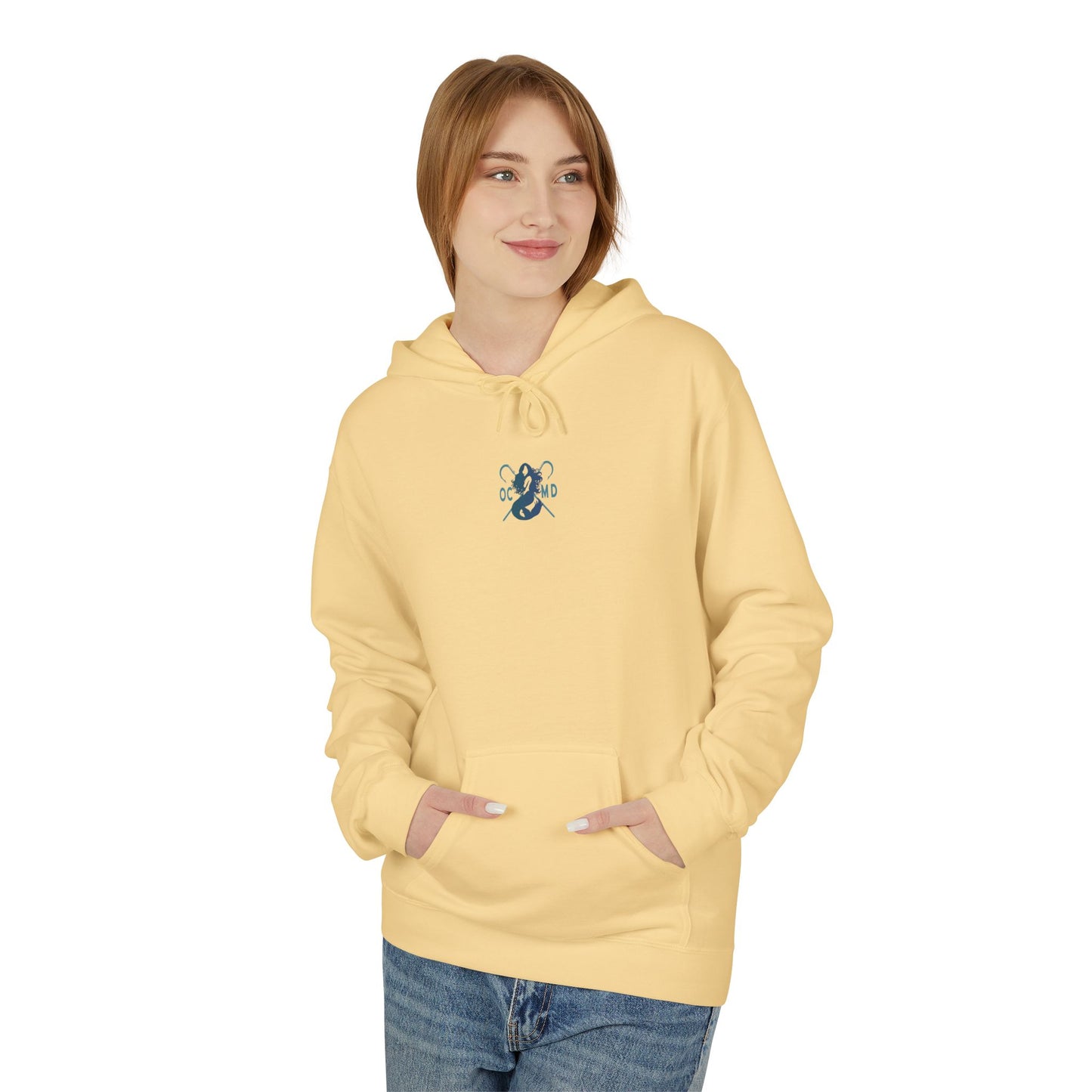 Double Header Unisex Midweight Softstyle Fleece Hoodie