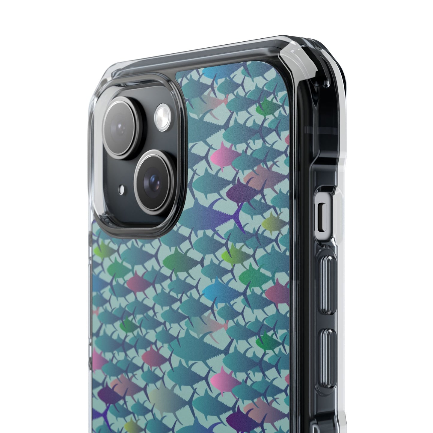 Technicolor Tuna Magnetic Clear Impact Cases