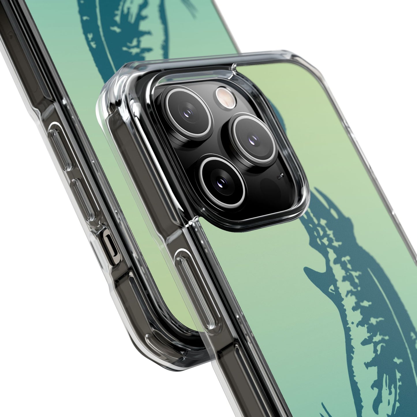 Teal Marlin Ombré Magnetic Clear Impact Cases