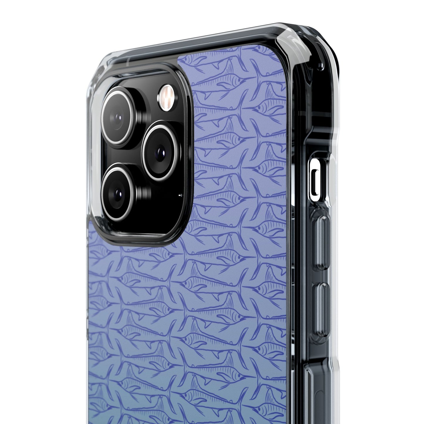 Marlin sketch ombré Magnetic Clear Impact Cases