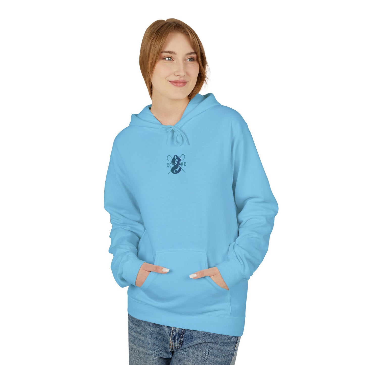 Double Header Unisex Midweight Softstyle Fleece Hoodie