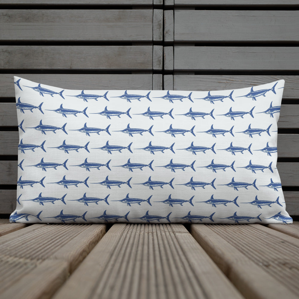 Swordfish flag Premium Pillow