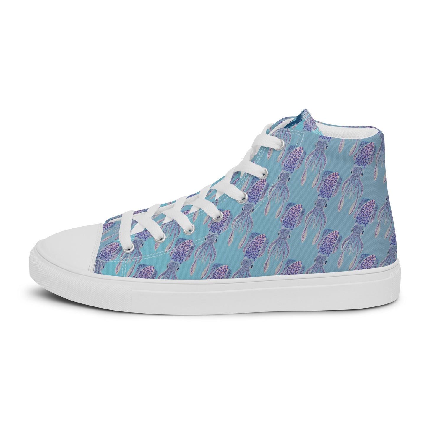Itty Bitty Squiddy Women’s high top canvas shoes