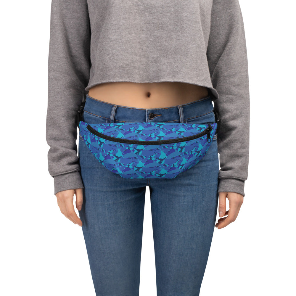 Blues marlin camo Fanny Pack