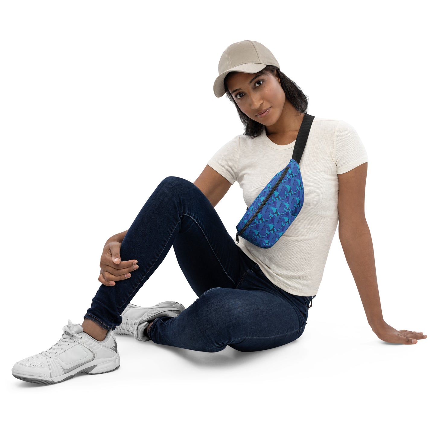 Blues marlin camo Fanny Pack