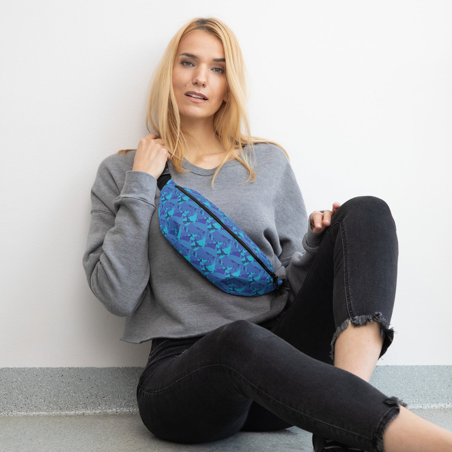 Blues marlin camo Fanny Pack