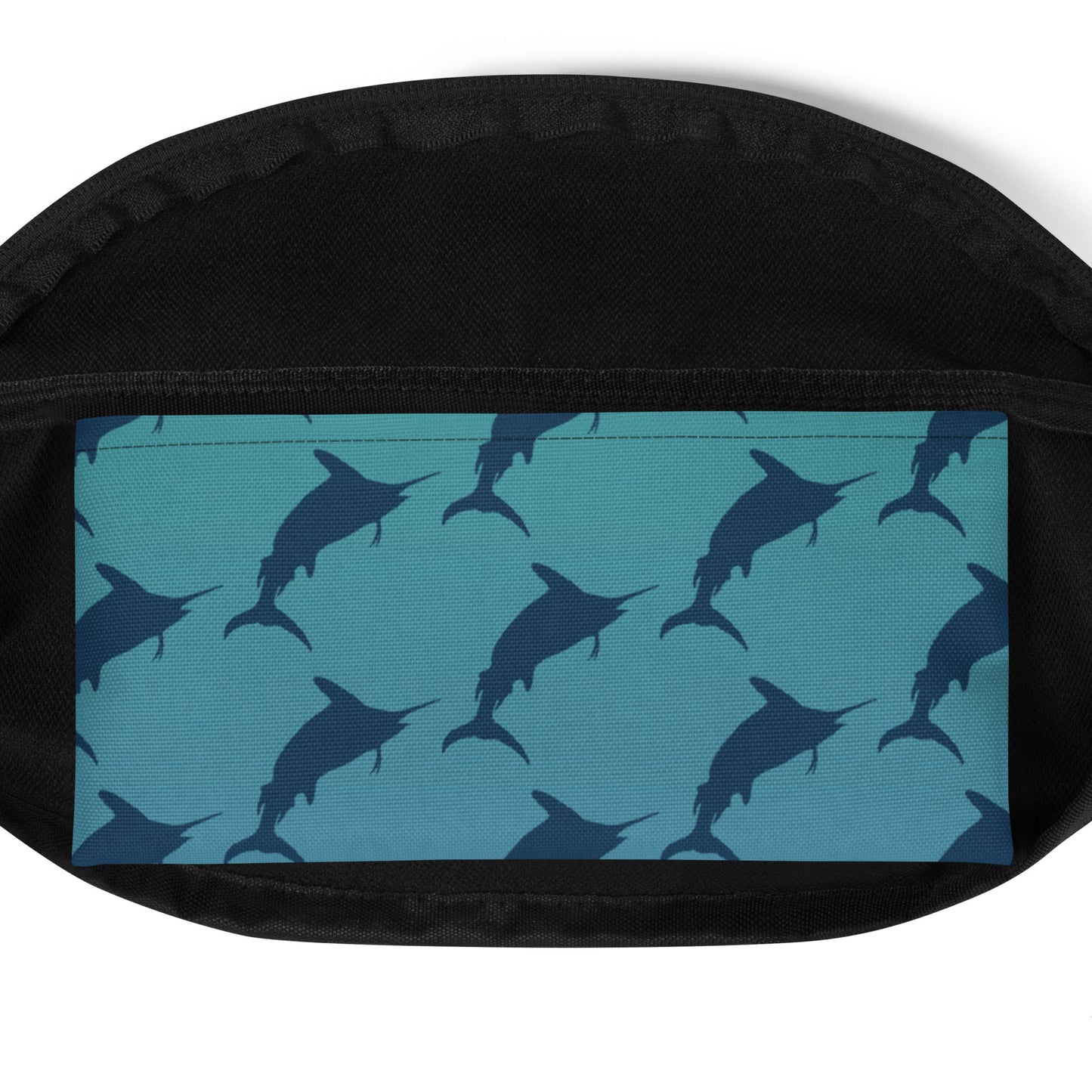 Blue Green Ombré navy marlin Fanny Pack