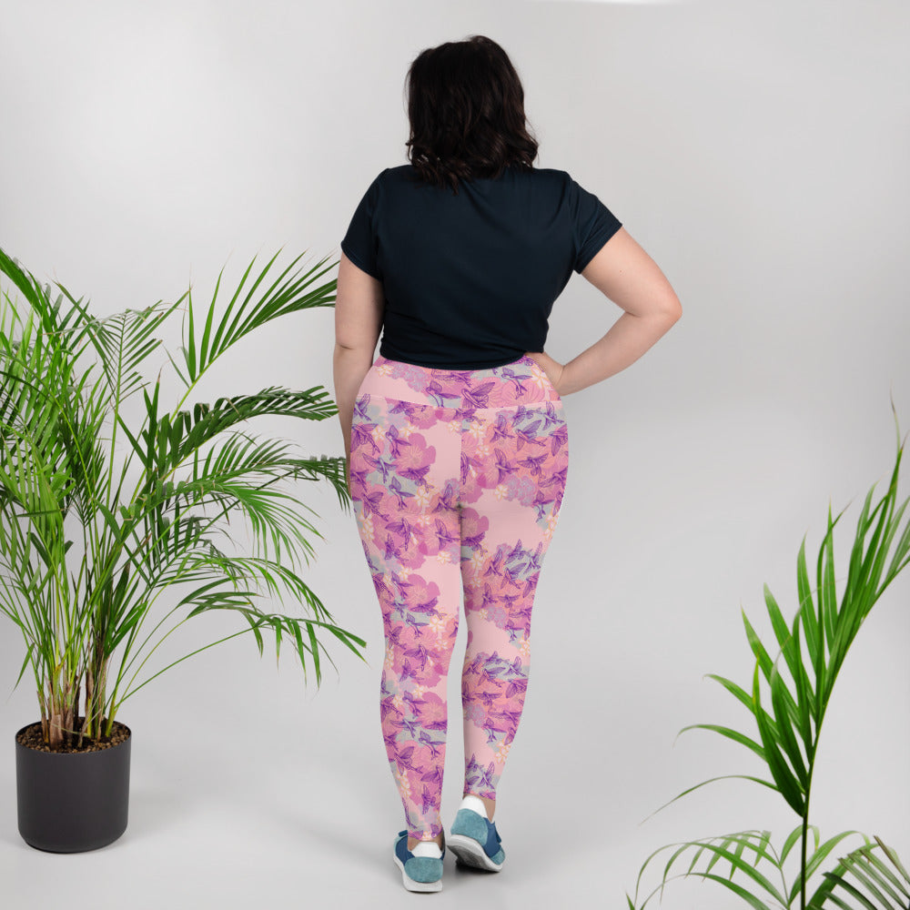 Feminine flyers All-Over Print Curvy Leggings