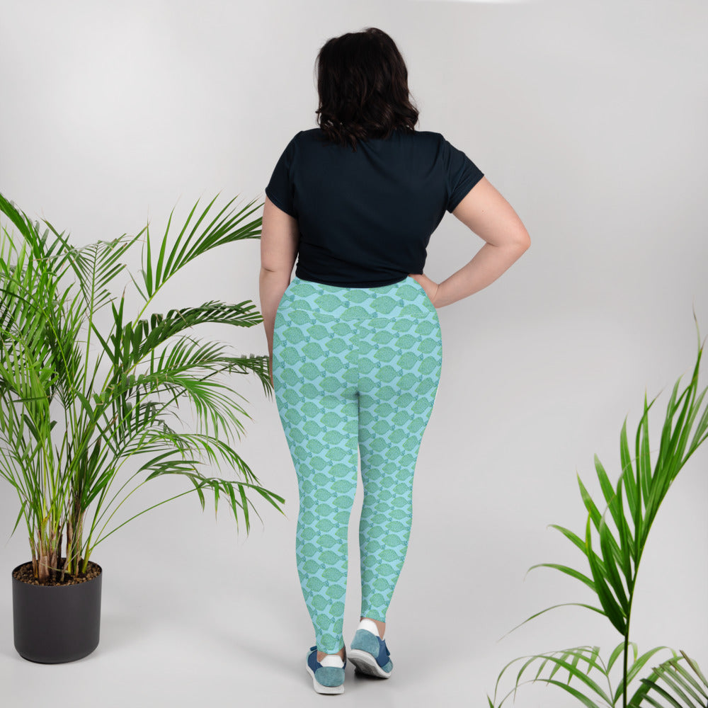 Flat bottom girls All-Over Print Curvy Leggings
