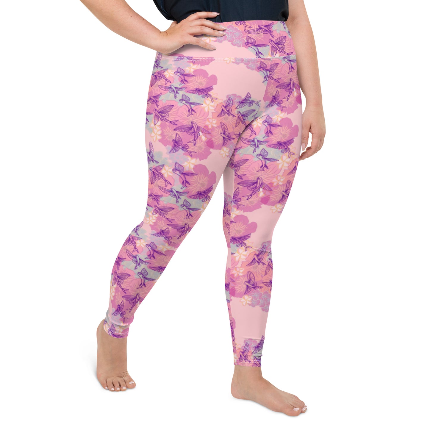 Feminine flyers All-Over Print Curvy Leggings