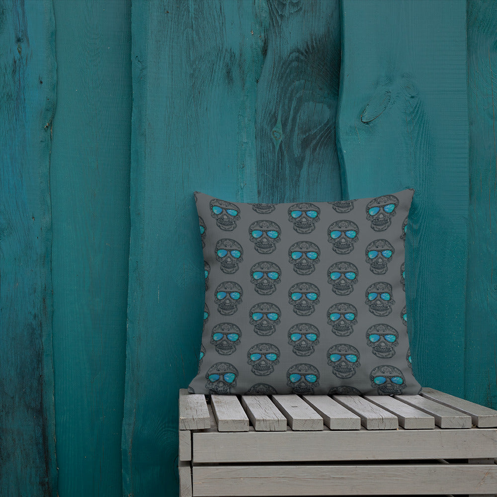Dia de los deep drop Premium Pillow