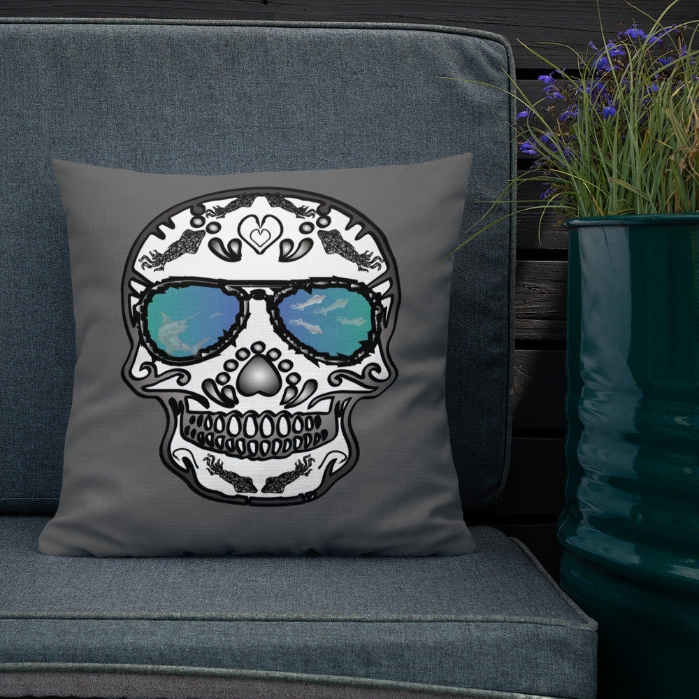 Dia de los deep drop Premium Pillow