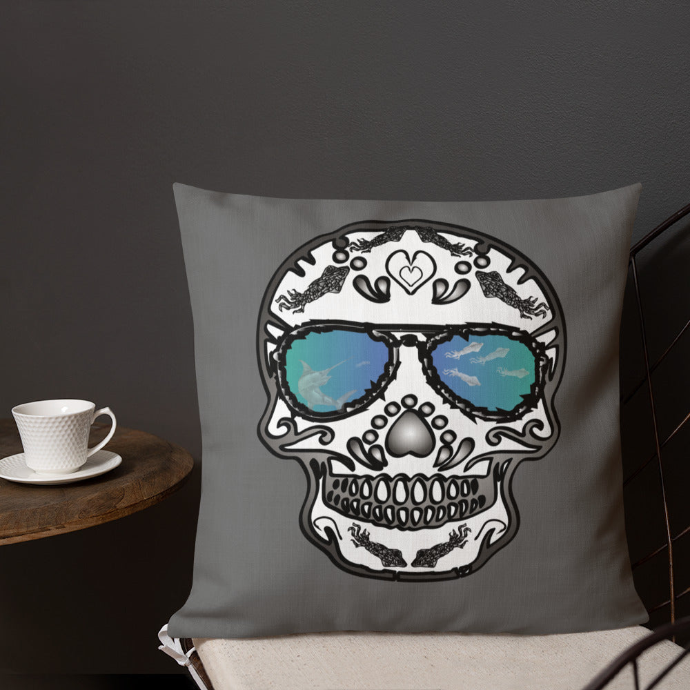 Dia de los deep drop Premium Pillow
