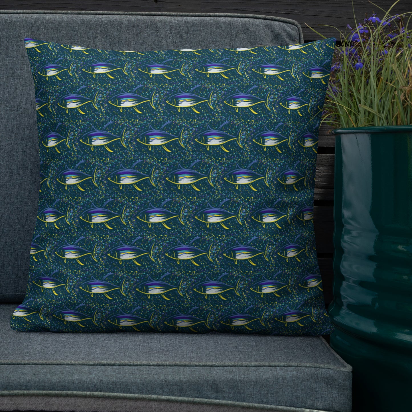 Tuna splatter Premium Pillow