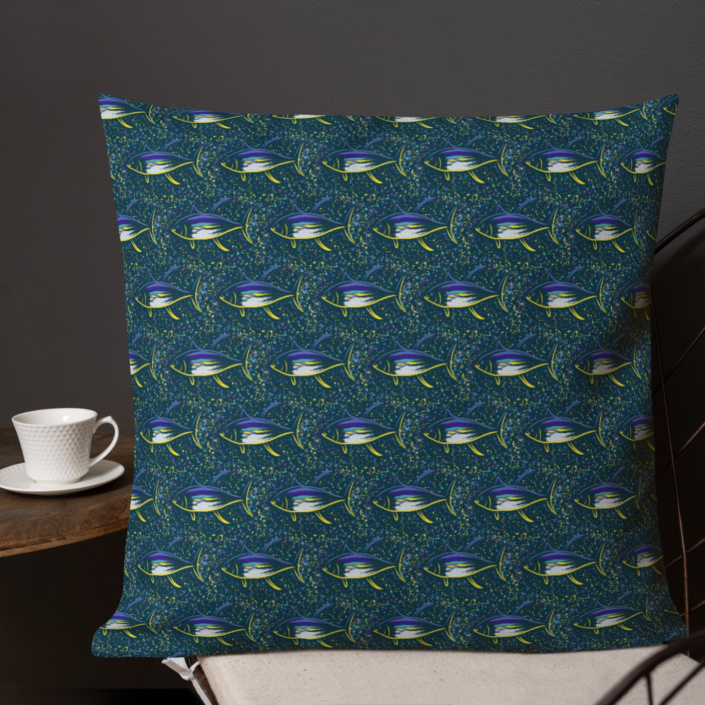 Tuna splatter Premium Pillow